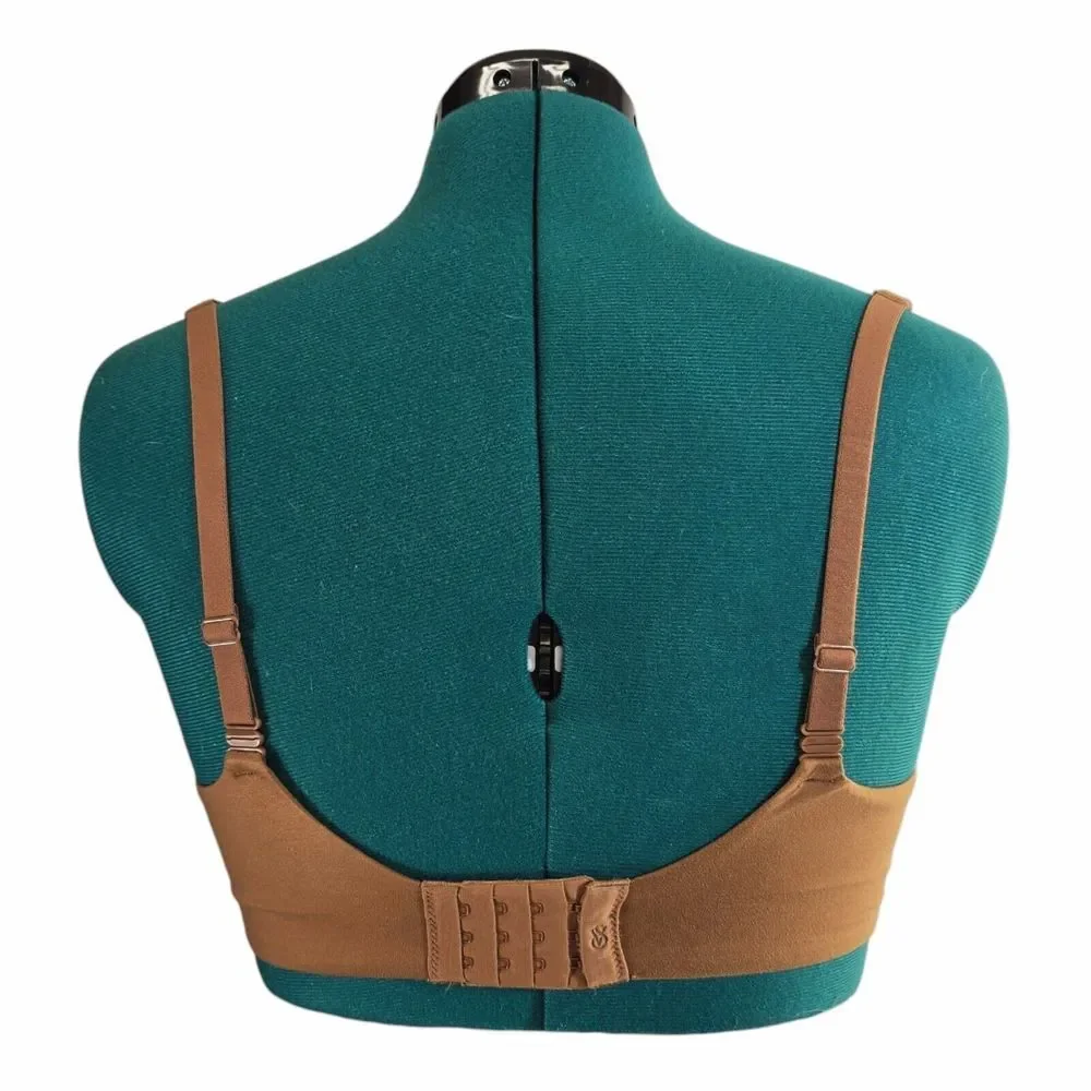 Victoria's Secret Bra Womens 36DDD Brown Polyamide‎ Lined Demi Body By Victoria